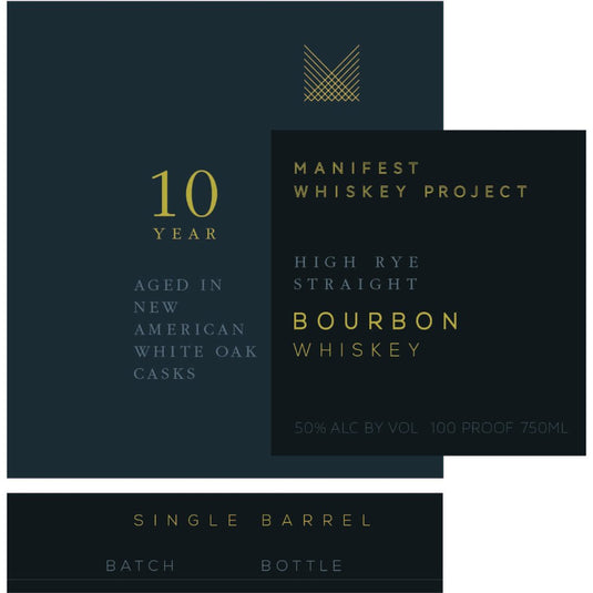 Manifest Whiskey Project 10 Year Old High Rye Straight Bourbon - Main Street Liquor