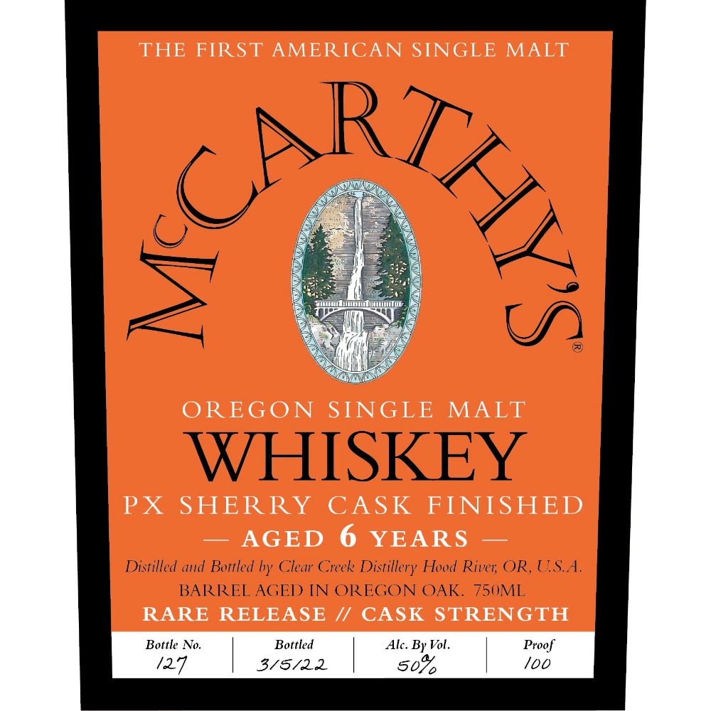 Buy McCarthy’s 6 Year PX Sherry Cask Finished Single Malt® Online