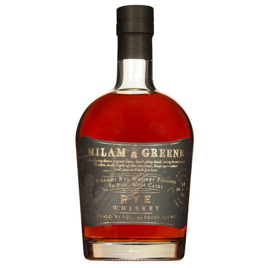 Milam & Greene Port Cask Finish Straight Rye Whiskey - Main Street Liquor