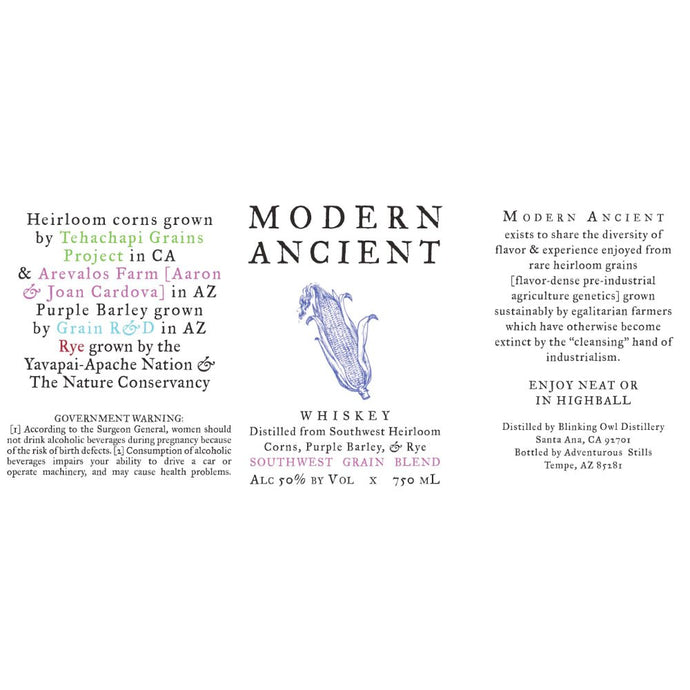 Modern Ancient Whiskey Southwest Grain Blend - Main Street Liquor