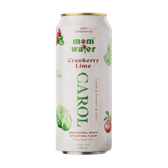 Mom Water Carol - Cranberry Lime Cocktail 12.oz 4 Pack - Main Street Liquor