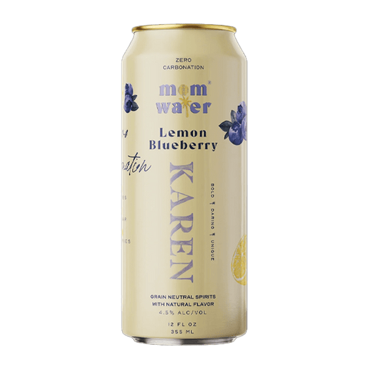 Mom Water Karen - Lemon Blueberry Cocktail 12.oz 4 Pack - Main Street Liquor