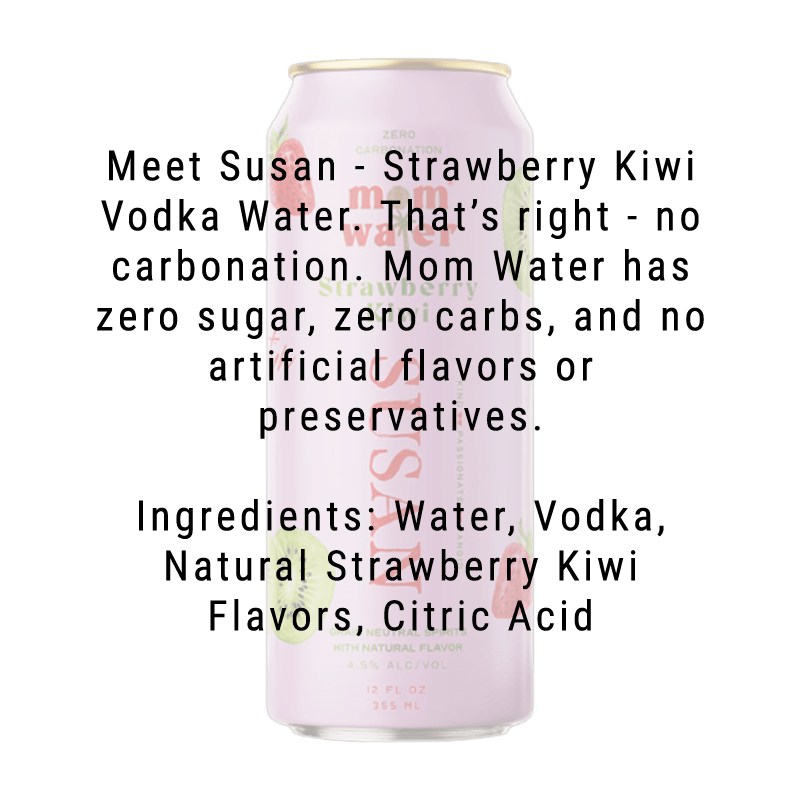 Load image into Gallery viewer, Mom Water Susan - Strawberry Kiwi Cocktail 12.oz 4 Pack - Main Street Liquor
