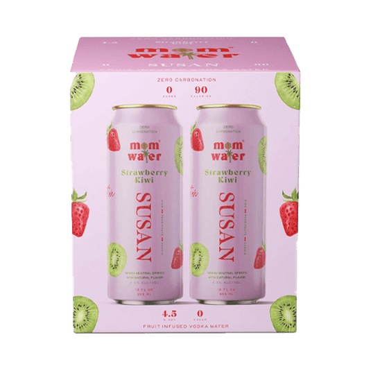 Mom Water Susan - Strawberry Kiwi Cocktail 12.oz 4 Pack - Main Street Liquor