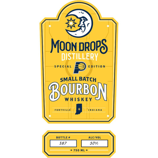 Moon Drops Distillery Indiana Pacers Bourbon - Main Street Liquor