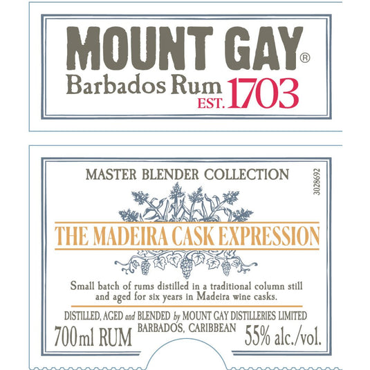 Mount Gay The Madeira Cask Expression: Master Blender Collection 5 - Main Street Liquor