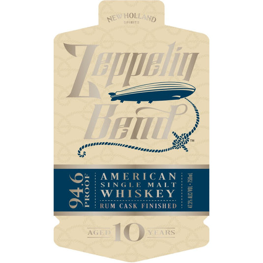 New Holland Spirits Zeppelin Bend 10 Year Single Malt Rum Cask Finished - Main Street Liquor