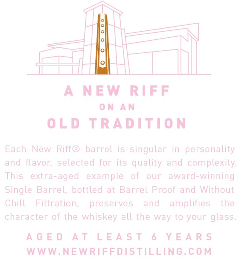 Load image into Gallery viewer, New Riff 6 - Year Single Barrel Bourbon Whiskey - Barrel Proof - Main Street Liquor
