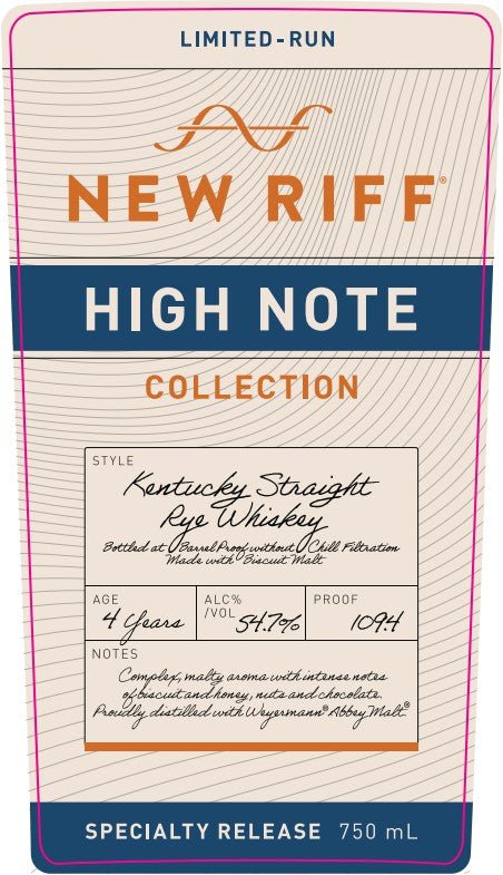 Load image into Gallery viewer, New Riff High Note Collection Kentucky Straight Rye Whiskey - Main Street Liquor
