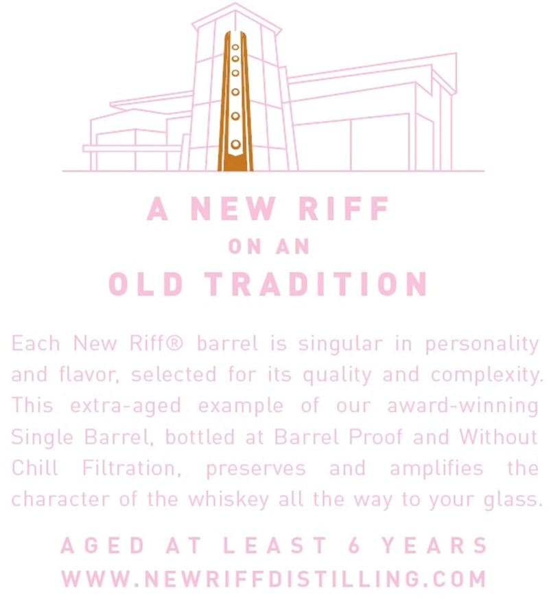 Load image into Gallery viewer, New Riff Single Barrel Kentucky Straight Rye Whiskey – 6 Years Old, Barrel Proof - Main Street Liquor
