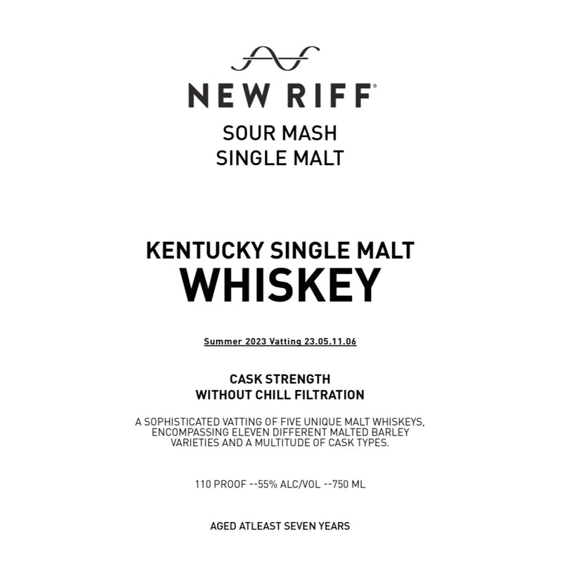 Load image into Gallery viewer, New Riff Sour Mash Single Malt Whiskey - Main Street Liquor
