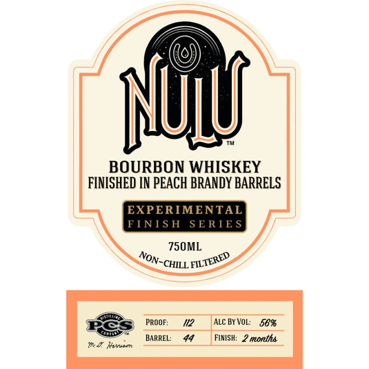 Nulu Bourbon Finished In Peach Brandy Barrels - Main Street Liquor