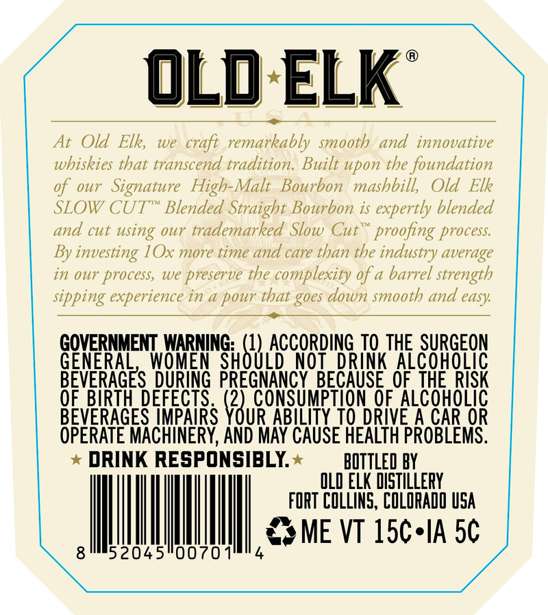 Load image into Gallery viewer, old-elk-slow-cut-bourbon-750ml-2

