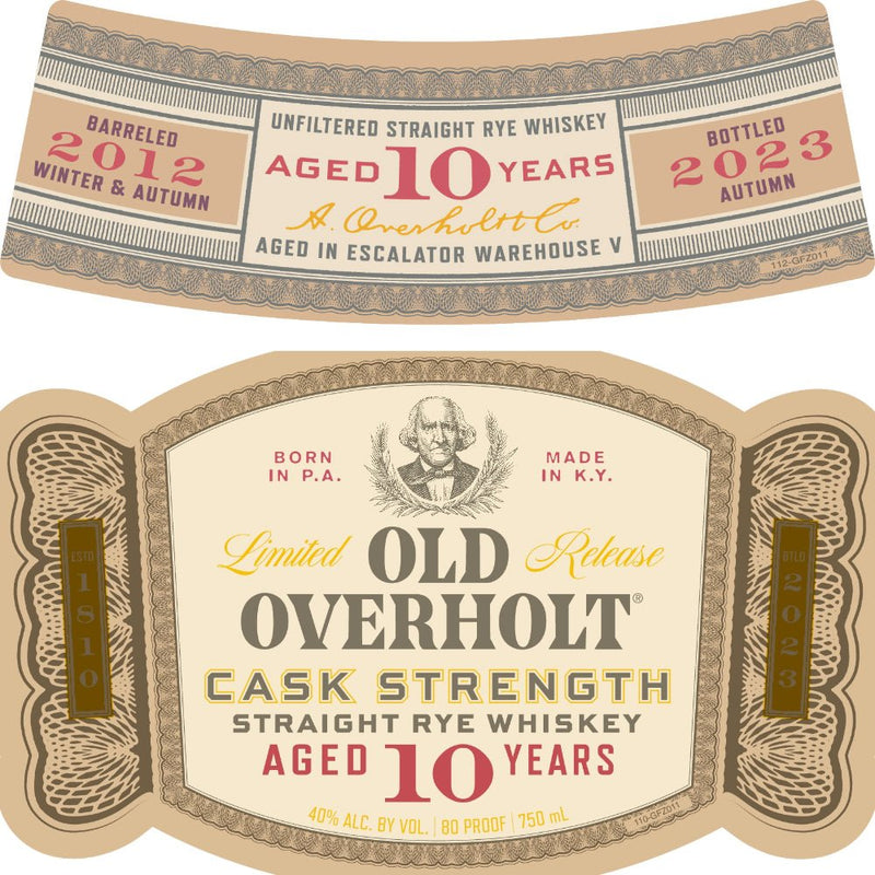 Load image into Gallery viewer, Old Overholt 10 Year Old Cask Strength Straight Rye - Main Street Liquor

