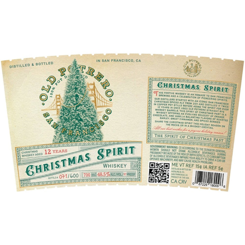Load image into Gallery viewer, Old Potrero 2025 Christmas Spirit Whiskey 9 Year Limited Edition 700mL - Main Street Liquor
