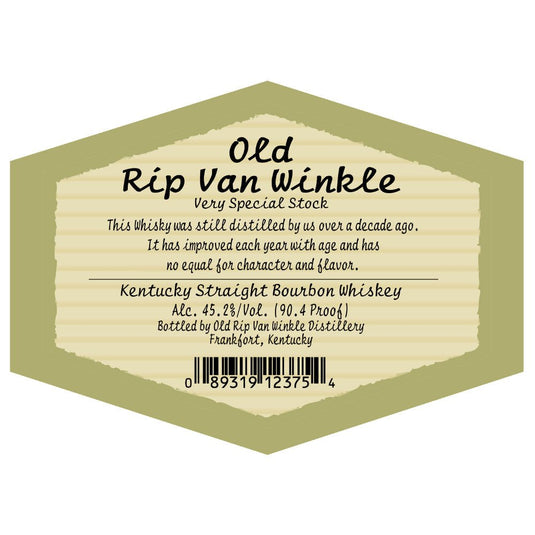 Old Rip Van Winkle 10 Year Old 90.4 Proof - Main Street Liquor