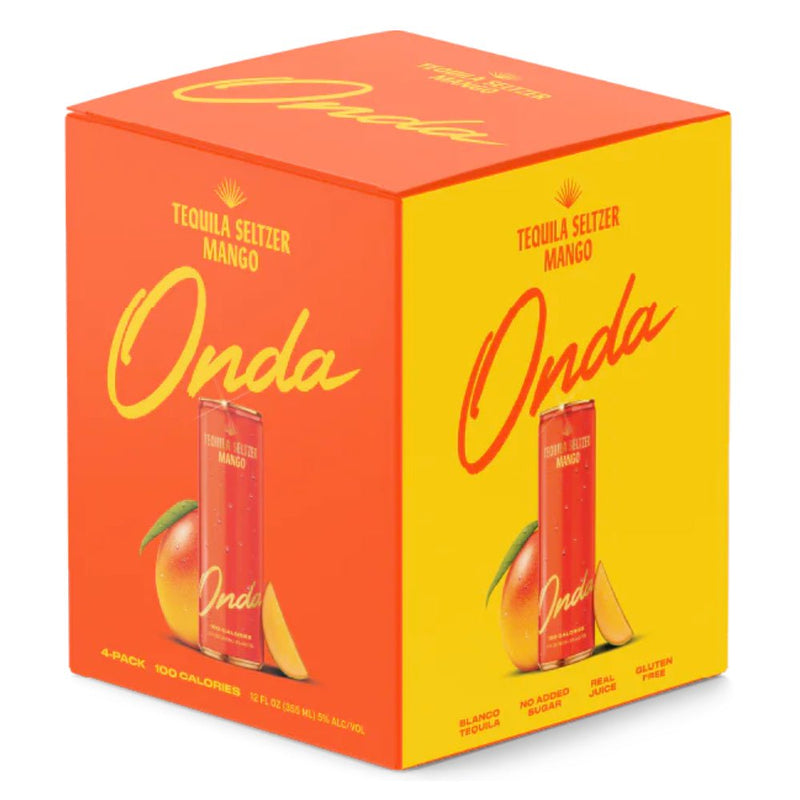 Load image into Gallery viewer, Onda Tequila Seltzer Mango 4 Pack - Main Street Liquor
