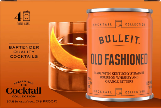 Bulleit Old Fashioned Cocktail Cans 4 x 100mL - Main Street Liquor