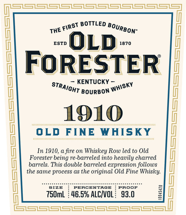 Old Forester 1910 Old Fine Whisky - Main Street Liquor