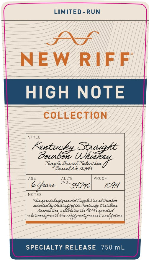 New Riff High Note Collection Kentucky Straight Bourbon Whiskey - Main Street Liquor