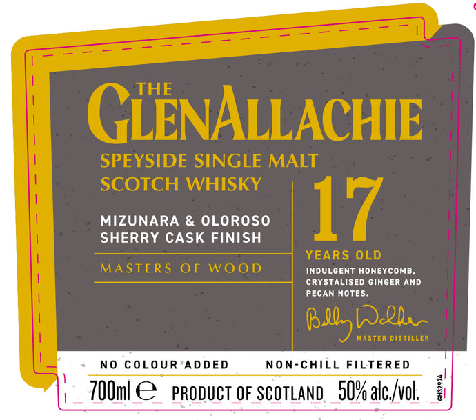 GlenAllachie 17 Year Old Mizunara & Oloroso Sherry Cask Finish 700ml - Main Street Liquor