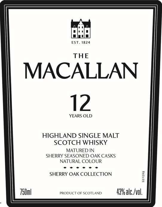 The Macallan 12 Year Old Sherry Oak – 750ml - Main Street Liquor