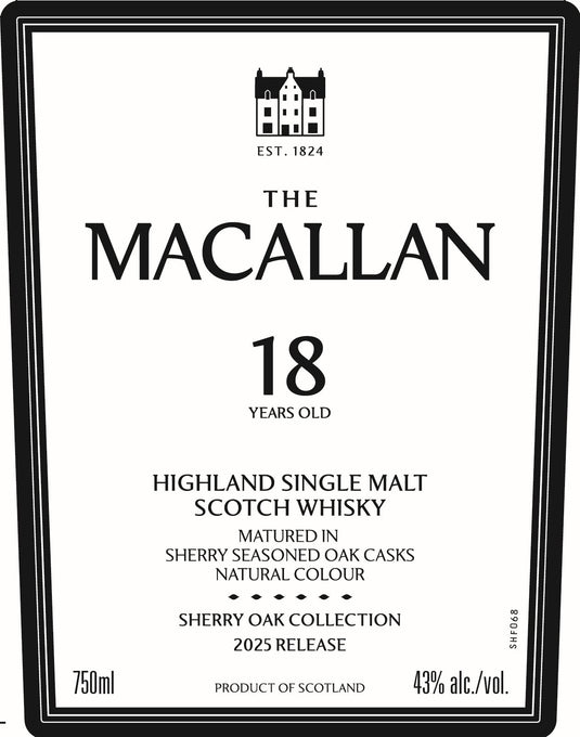 The Macallan 18 Year Old Sherry Oak 2025 Release - Main Street Liquor