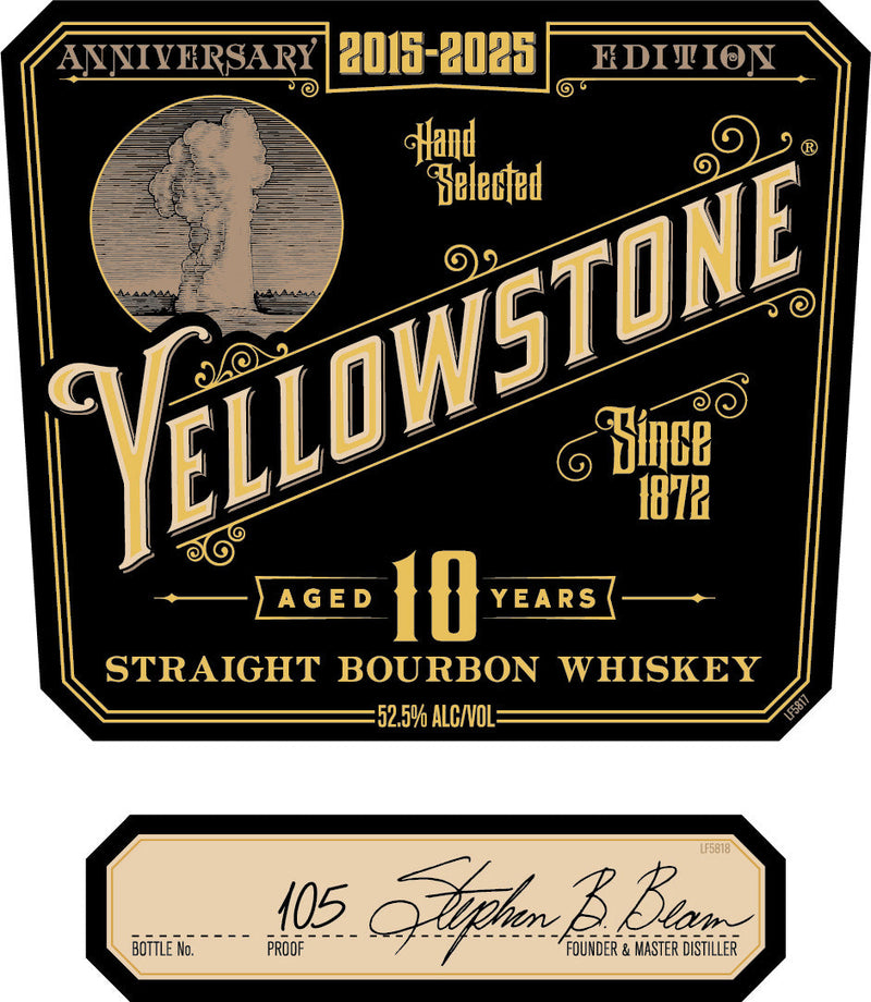 Load image into Gallery viewer, Yellowstone 10 Year Anniversary Edition Straight Bourbon Whiskey - Main Street Liquor
