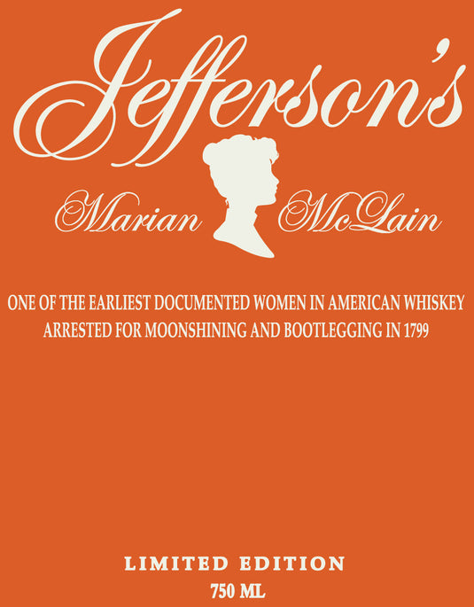 Jefferson’s Marian McLain Limited Edition Bourbon - Main Street Liquor