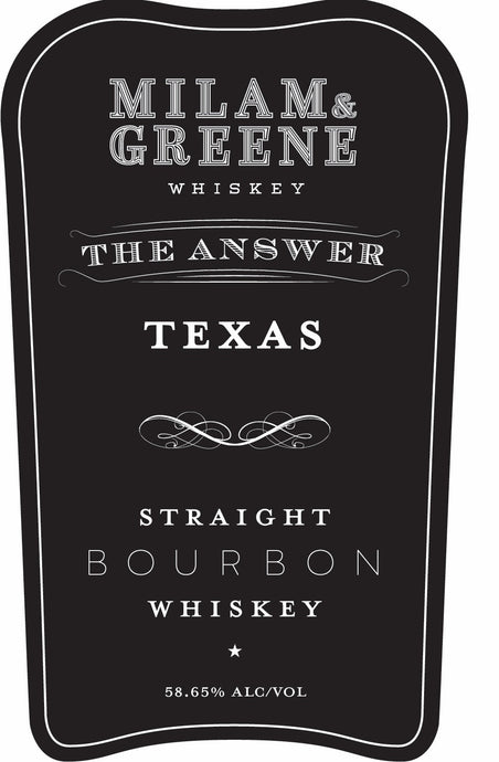 Milam & Greene The Answer Texas Straight Bourbon Whiskey - Main Street Liquor