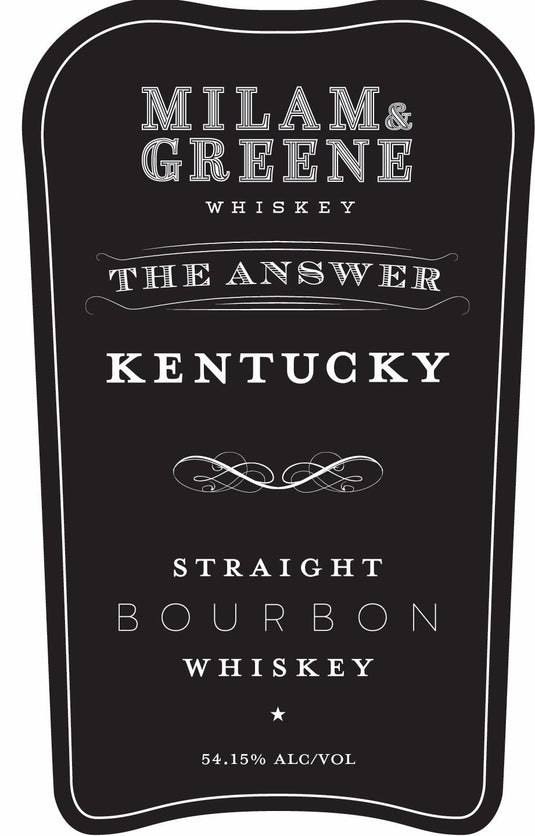 Milam & Greene The Answer Kentucky Straight Bourbon Whiskey - Main Street Liquor