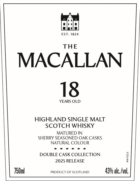 The Macallan 18 Year Old Double Cask Highland Single Malt Scotch Whisky 2025 Release - Main Street Liquor