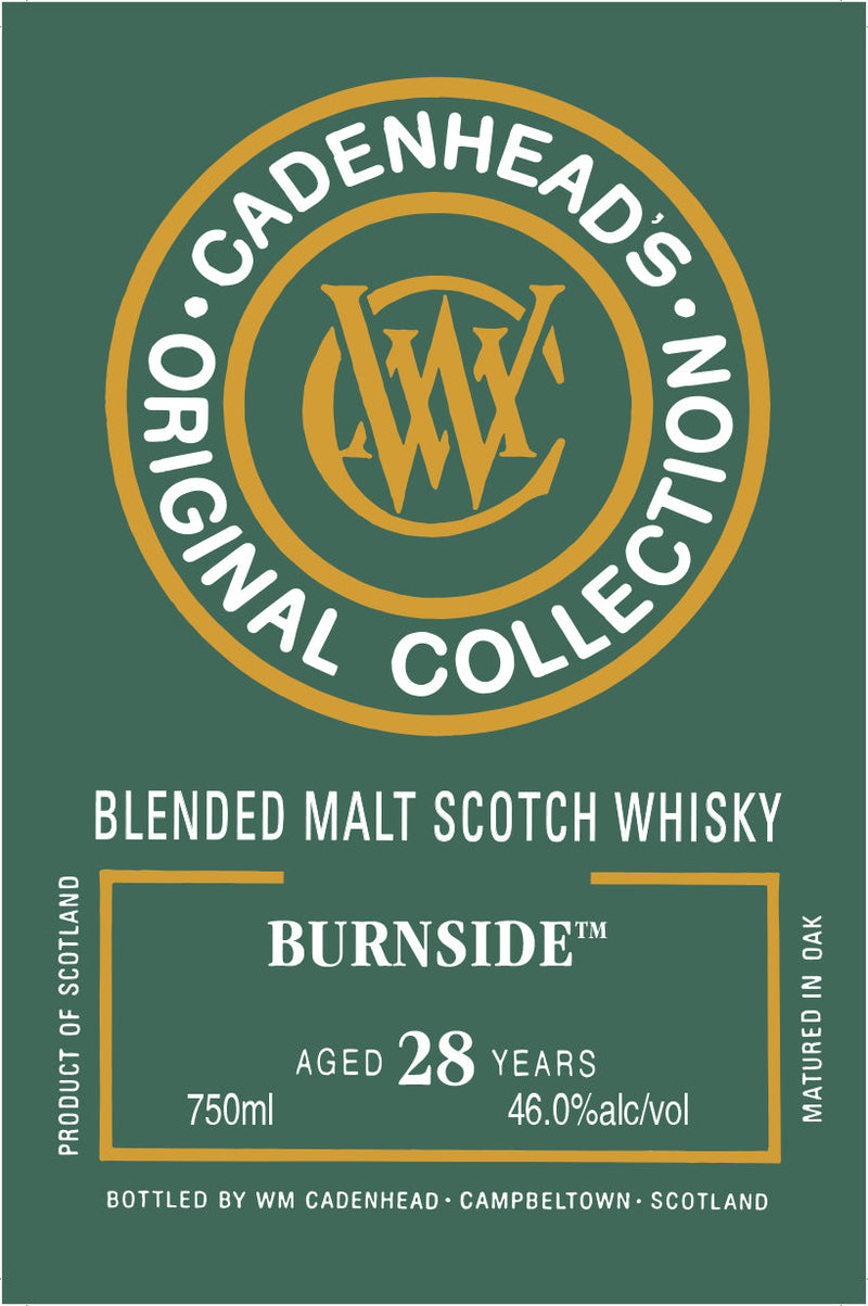 Load image into Gallery viewer, Cadenhead’s Burnside 28 Year Old Blended Malt Scotch Whisky - Main Street Liquor
