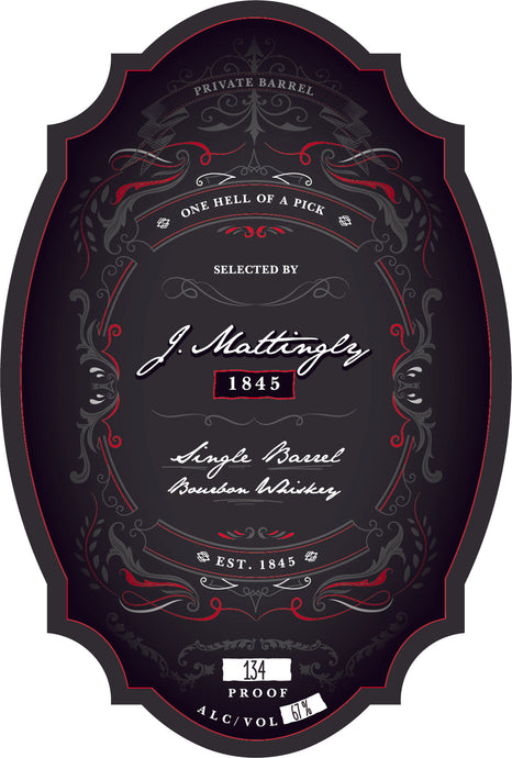J. Mattingly 1845 Single Barrel Bourbon “2 Month Drill” Private Barrel
