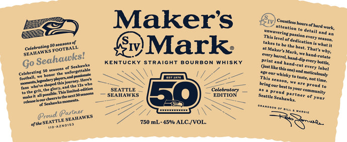 Maker’s Mark Seattle Seahawks 50th Anniversary Edition