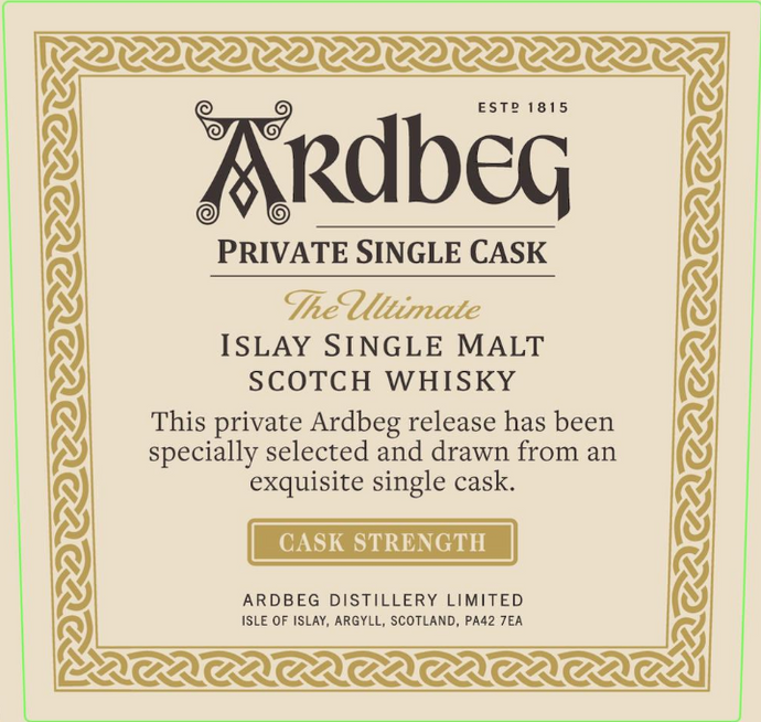 Ardbeg Private Single Cask Islay Scotch Whisky Cask Strength