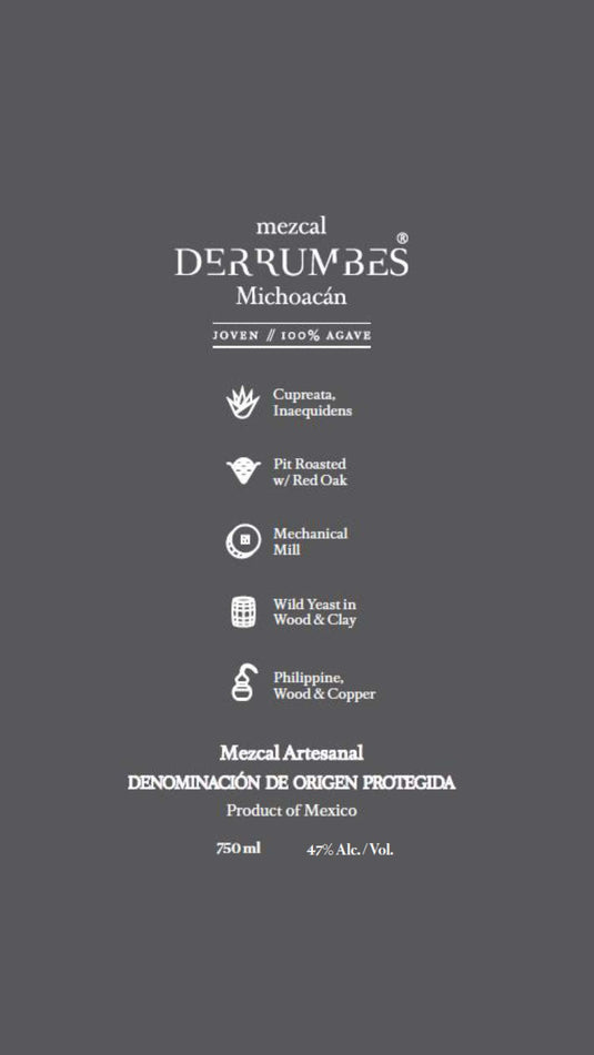 Mezcal Derrumbes Michoacán
