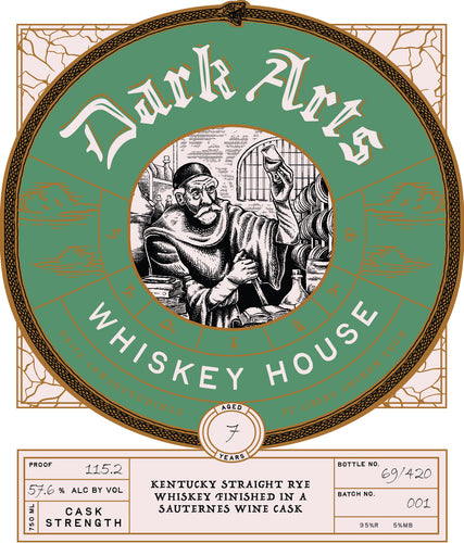 Dark Arts 7 Year Kentucky Straight Rye Whiskey Sauternes Cask Finish