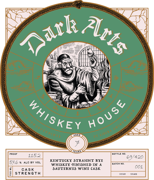 Dark Arts 7 Year Kentucky Straight Rye Whiskey Sauternes Cask Finish