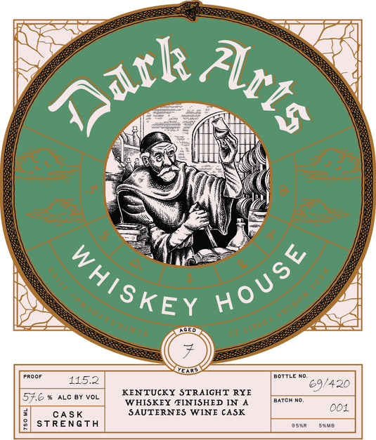Dark Arts 7 Year Kentucky Straight Rye Whiskey Sauternes Cask Finish