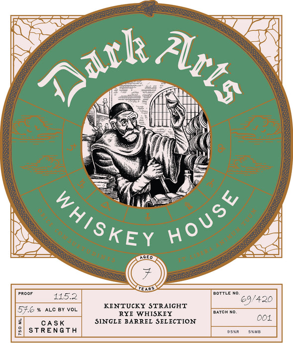 Dark Arts 7 Year Kentucky Straight Rye Whiskey Single Barrel Selection