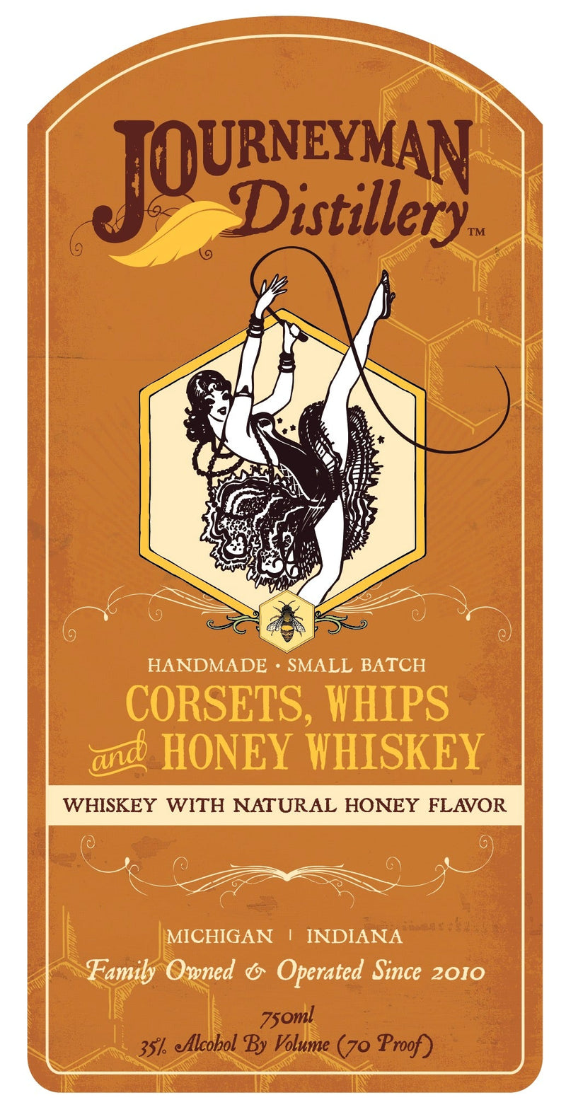 Load image into Gallery viewer, Journeyman Distillery Corsets, Whips and Honey Whiskey - Main Street Liquor
