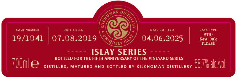 Load image into Gallery viewer, Kilchoman Islay Series Vineyard Fifth Anniversary Edition 700ml
