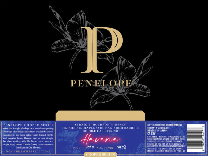 Penelope Cooper Series Havana Maple Syrup & Rum Cask Finished Bourbon