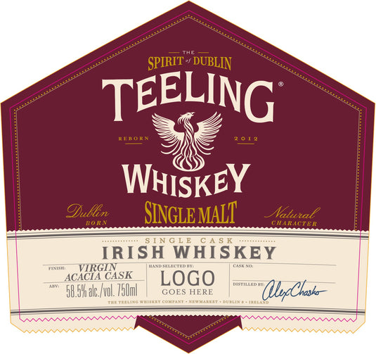 Teeling Single Cask Virgin Acacia Cask Irish Whiskey 750ml
