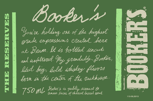 Booker’s The Reserves 2026 Batch Kentucky Straight Rye Whiskey Finished in Apple Brandy Barrels & Infused with Cinnamon - Main Street Liquor