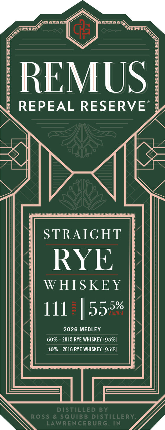 Remus Repeal Reserve Straight Rye Whiskey 2026 Medley - Main Street Liquor