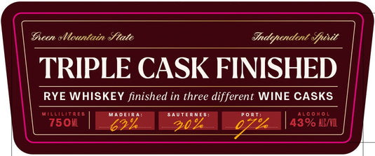 WhistlePig Triple Cask Finished Rye Whiskey 12 Year 750mL - Main Street Liquor