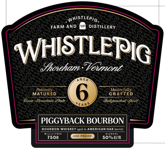 WhistlePig PiggyBack Bourbon 6 Year 100 Proof 750mL - Main Street Liquor