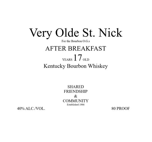 Very Olde St. Nick Royal Alchemy 17 Year Antique Barrel Kentucky Bourbon Whiskey - Main Street Liquor